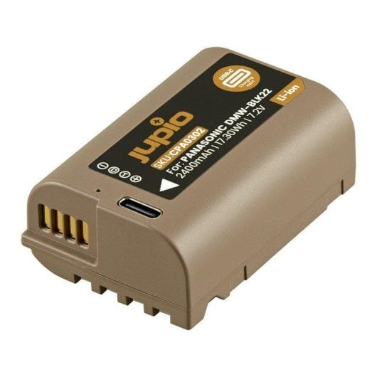 Bateria Jupio DMW-BLK22 Ultra USB-C 2400mAh Compatível Panasonic