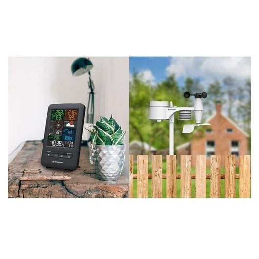 Wetterstation Bresser 7002525 5-in-1 Farbdisplay Wind Regen Temperatur