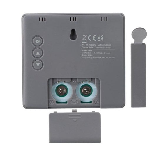 Termo-higrómetro Bresser Climate Smile 2 Unidades indicador clima e hora