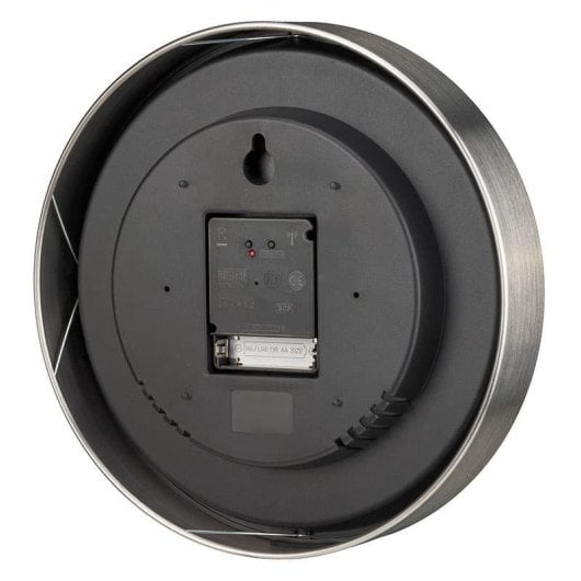 Relógio Despertador Bresser MyTime DCF Preto 25 cm Aço, termómetro e higrómetro