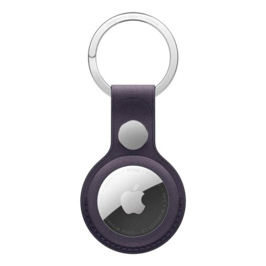 Porte-clés Apple MGG04ZM/A Midnight Purple microtwill acier inoxydable AirTag