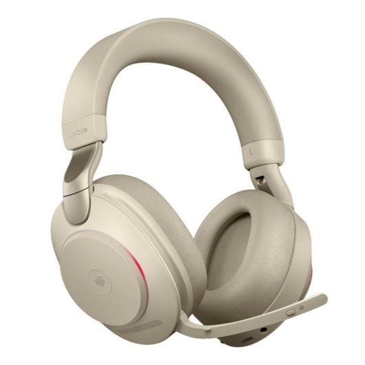 Casque Jabra Evolve2 85 sans fil et filaire Bluetooth ANC Bureautique Beige