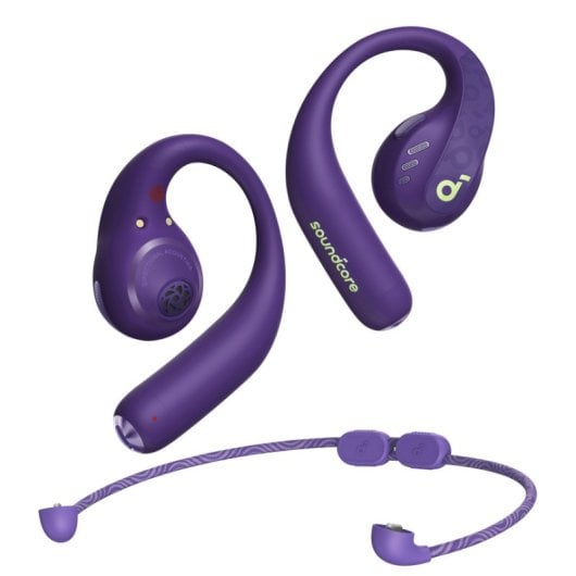 Auriculares Soundcore AeroFit Pro Inalámbricos Bluetooth Cancelación de Ruido Deportivos Micrófono IPX5 Violet
