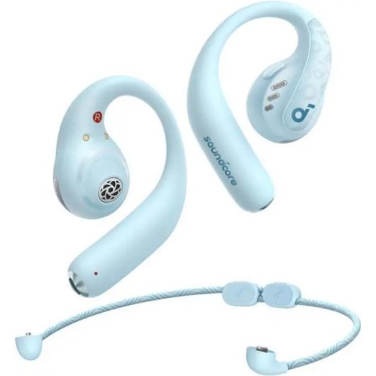 Soundcore AeroFit Pro kabellose Bluetooth Sport Kopfhörer Anrufe IPX5 Aquamarin