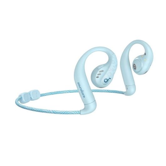 Soundcore AeroFit Pro kabellose Bluetooth Sport Kopfhörer Anrufe IPX5 Aquamarin