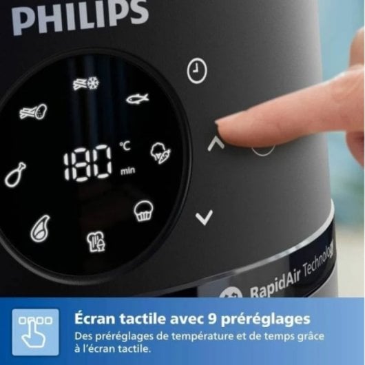 Fritadeira a Ar Philips 2000 NA220/00 4,2L 1500W janela e 9 programas