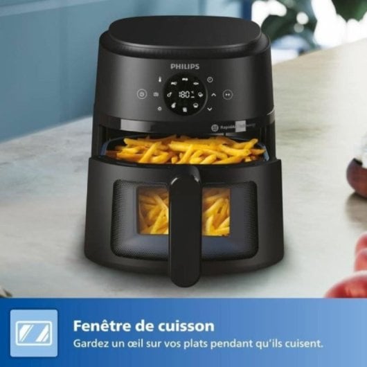 Fritadeira a Ar Philips 2000 NA220/00 4,2L 1500W janela e 9 programas