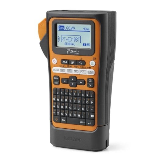 Brother PT-E310BTVP Impressora de Etiquetas Bluetooth com Bateria Integrada Preta/Laranja