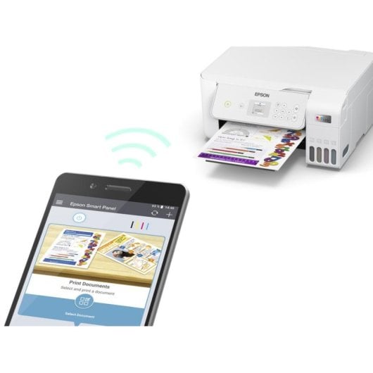 Multifunción Epson EcoTank ET-2876 Inkjet Color WiFi Direct LCD Sin Cartuchos Blanco