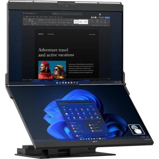 Monitor Mobile Pixels Geminos X 24" QHD 75Hz IPS Táctil Cámara Altavoces USB-C