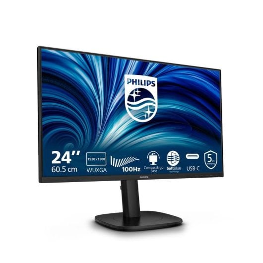 Monitor Philips 24B2N3200D 24,1" WUXGA 100Hz IPS Schwarz Lautsprecher USB Höhenverstellbar 4ms