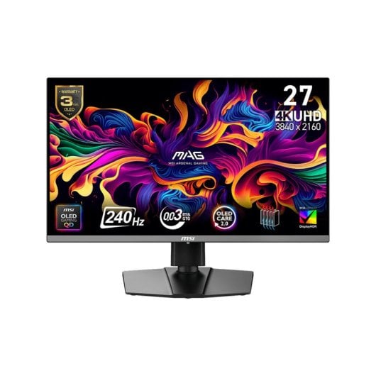 Monitor MSI MAG 272UP QD-OLED X24 26,5" UltraHD 4K 240Hz QD-OLED 0,03ms