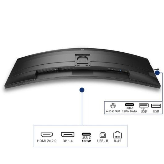 Écran PC PHILIPS 5000 series 49B2U5900C/00 49" Dual QHD 75Hz VA Courbé USB-C HDR400 KVM