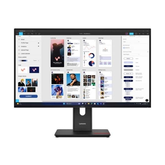 Lenovo ThinkVision T32UD-40 Monitor 31,5" UltraHD 4K 60Hz IPS HDR10 USB-C LAN