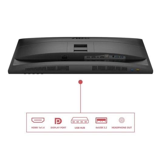 Monitor AOC 27E4CV 27" FullHD 120Hz IPS Altura Ajustable USB-C Dock Altavoces 4 ms
