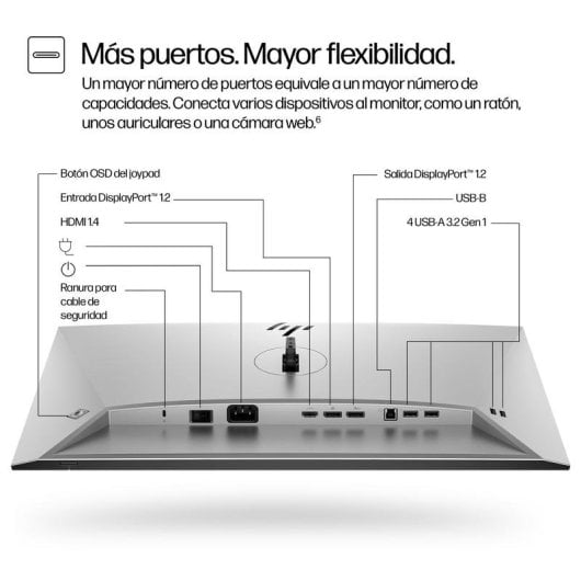 Monitor HP Series 7 Pro 724pf 23,8" FullHD 100Hz IPS Tiempo de respuesta 5 ms USB 3.2