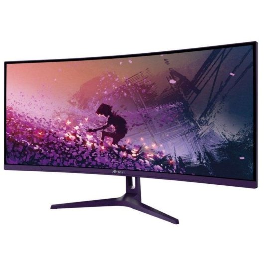 Arozzi Nova Monitor Gaming Curvo 34" QHD 165Hz VA 1ms com Altifalantes Púrpura