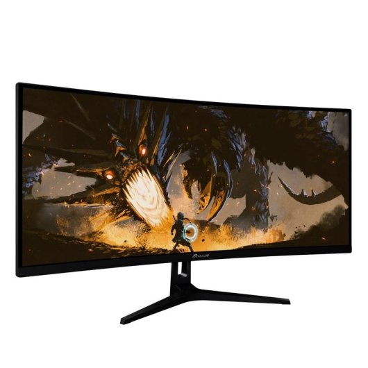 Monitor PC Arozzi Nova 34" UltraWide QHD 165Hz VA Curvo HDR 1ms Altoparlanti