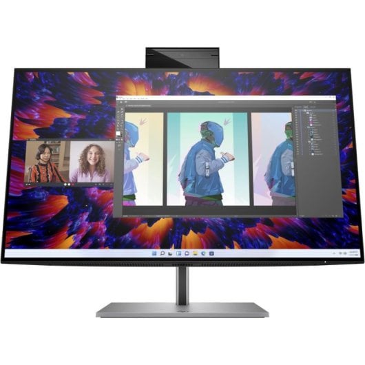 HP Z24m G3 Monitor 23,8" Quad HD 90Hz IPS HDR400 com Webcam, Altifalantes e USB-C