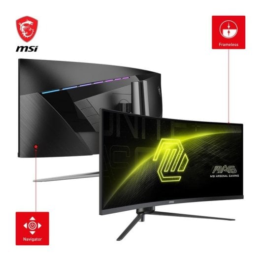 Écran PC MSI MAG 345CQRDE 34" UltraWide QHD 180Hz VA Courbé G-SYNC 1ms