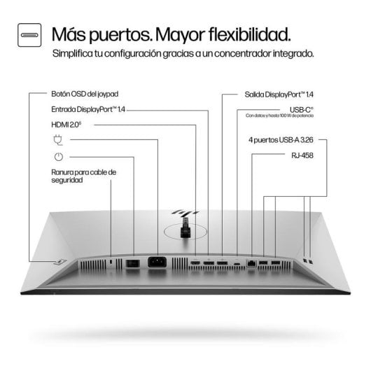 Monitor HP Series 7 Pro 724pu 24" WUXGA 100Hz IPS USB-C 5ms Silber
