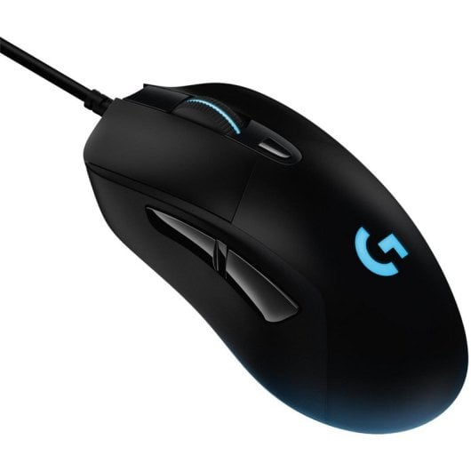 Ratón Logitech G403 HERO Cableado 25600 DPI Negro RGB Gewicht einstellbar