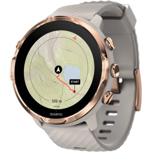 SUUNTO 7 Bluetooth GPS NFC 50mm AMOLED Oro Rosa Resistenza Acqua 5ATM