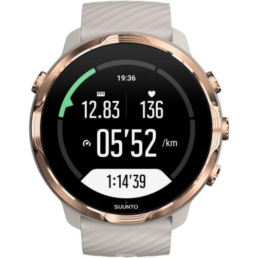 SUUNTO 7 Bluetooth GPS NFC 50mm AMOLED Oro Rosa Resistenza Acqua 5ATM