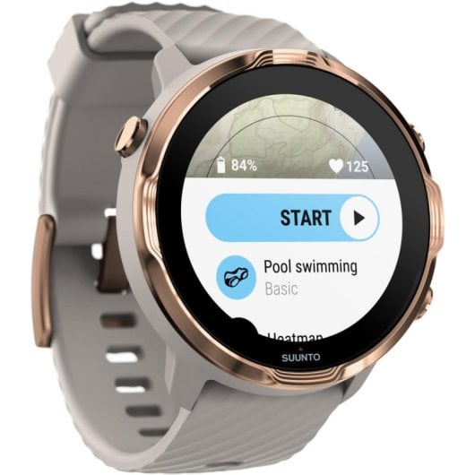 SUUNTO 7 Bluetooth GPS NFC 50mm AMOLED Oro Rosa Resistenza Acqua 5ATM