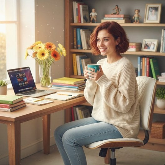 Cadeira de escritório Homcom sem braços, com encosto curvo e altura ajustável, branca.