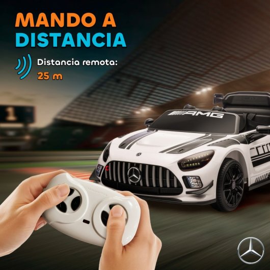 Carrinho Elétrico Infantil Aiyaplay Mercedes-AMG GT3 Evo Branco