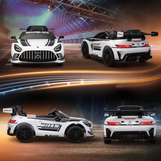 Carrinho Elétrico Infantil Aiyaplay Mercedes-AMG GT3 Evo Branco