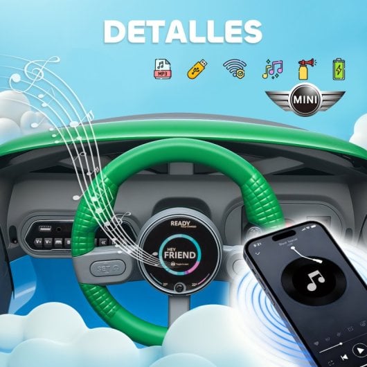 Aiyaplay Coche Eléctrico Para Niños De +3 Años Mini Concept Aceman Azul