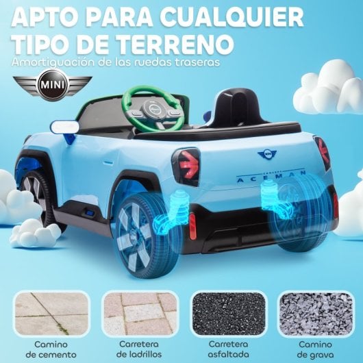 Aiyaplay Coche Eléctrico Para Niños De +3 Años Mini Concept Aceman Azul