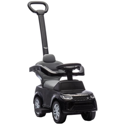 Aiyaplay Correpasillos 2 En 1 Para Niños 18-36 Meses Con Mango De Empuje Negro