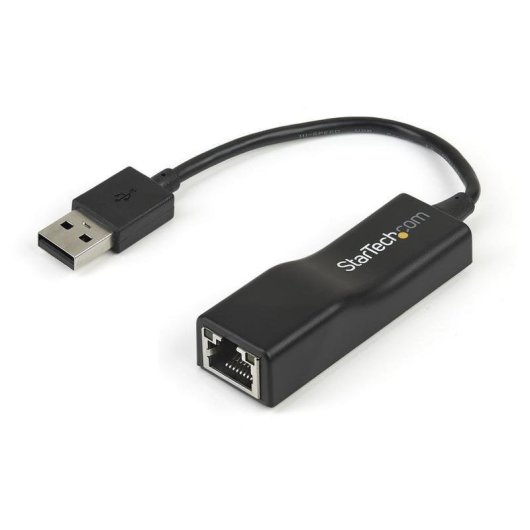 Tarjeta de Red StarTech USB2100 USB 2.0 Fast Ethernet 10/100 Mbps Dongle Noir