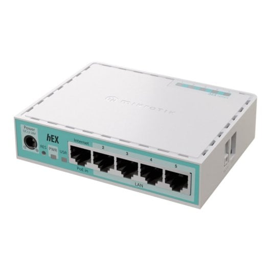 Router Mikrotik hEX Ethernet Gigabit 1000 Mbps USB PoE Blanc