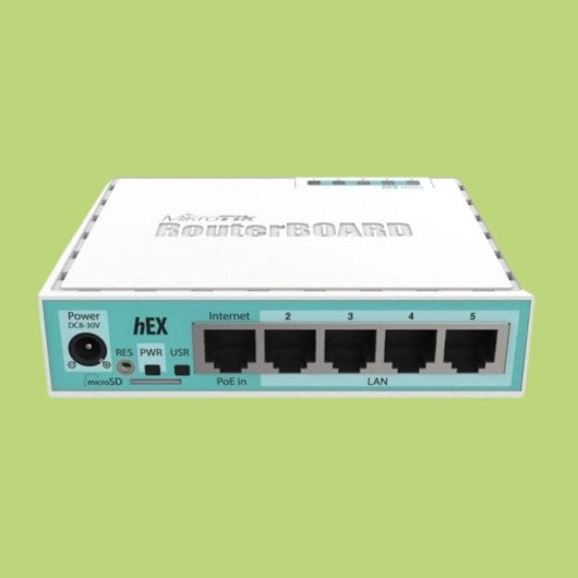 Router Mikrotik hEX Ethernet Gigabit 1000 Mbps USB PoE Blanc