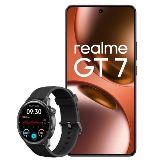REALME GT 7 12GB 512GB 6.78" AMOLED 5G Dual SIM Batería 7000mAh 120W IP68 Android 15 Negro