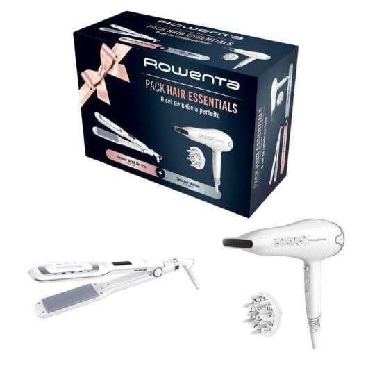 Sèche-cheveux Ionique Professionnel Rowenta CV5930F0 2400W 3 Températures 2 Vitesses avec Accessoires Noir