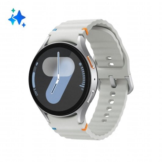Samsung Galaxy Watch7 Bluetooth GPS NFC 44mm AMOLED Silber Wasserfest 5ATM+IP68
