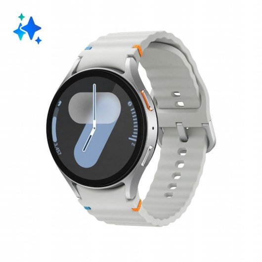 Samsung Galaxy Watch7 Bluetooth GPS NFC 44mm Silber Wasserdicht 5ATM SpO2 Herzfrequenz
