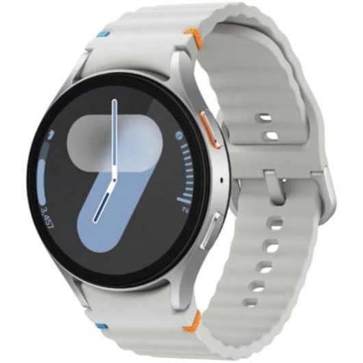 Samsung Galaxy Watch7 Bluetooth GPS NFC 44mm Silber Wasserdicht 5ATM SpO2 Herzfrequenz