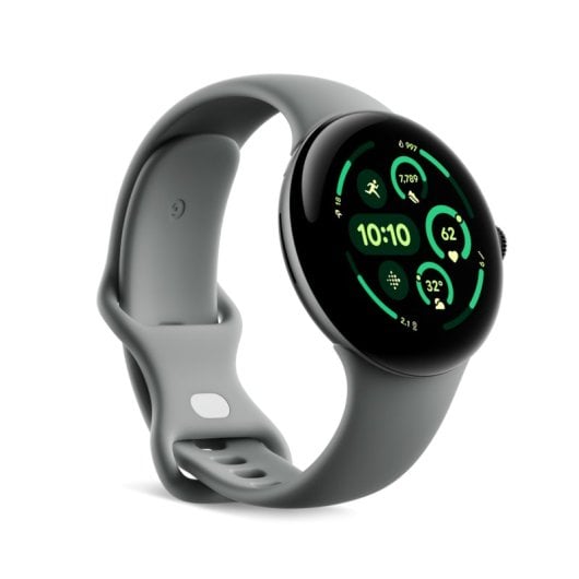 Google Pixel Watch 3 Bluetooth GPS NFC 45mm AMOLED Verde Liquen S/L Resistência Água IP68