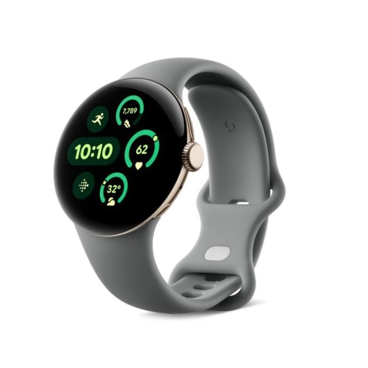 Google Pixel Watch 3 Bluetooth GPS NFC 45mm AMOLED Verde Liquen S/L Resistência Água IP68