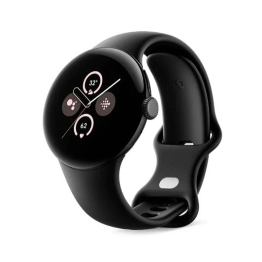 Google Pixel Watch 2 Bluetooth GPS NFC 41mm AMOLED Preto S/L Resistência Água IP68 SpO2 Pulsómetro
