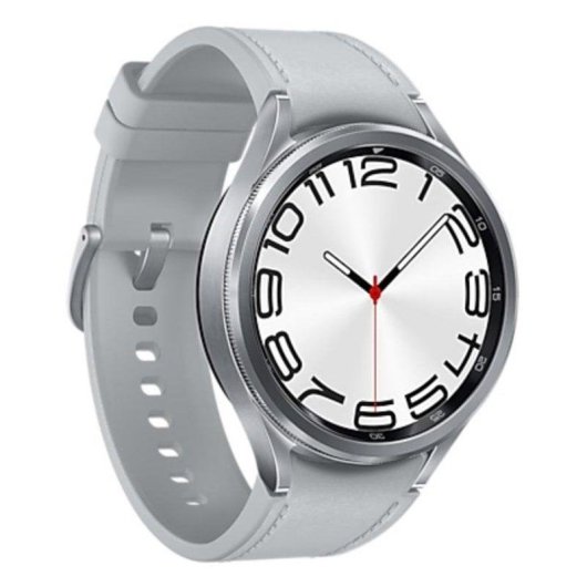 Samsung Galaxy Watch6 Classic Bluetooth NFC GPS 47mm Super AMOLED Argento M/L Resistente Acqua 5ATM+IP68