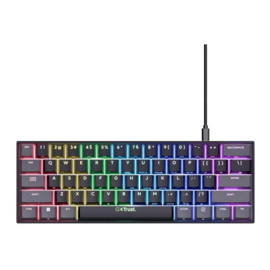 Teclado mechanisch TRUST GXT 867 Acira AZERTY FR RGB kompakt