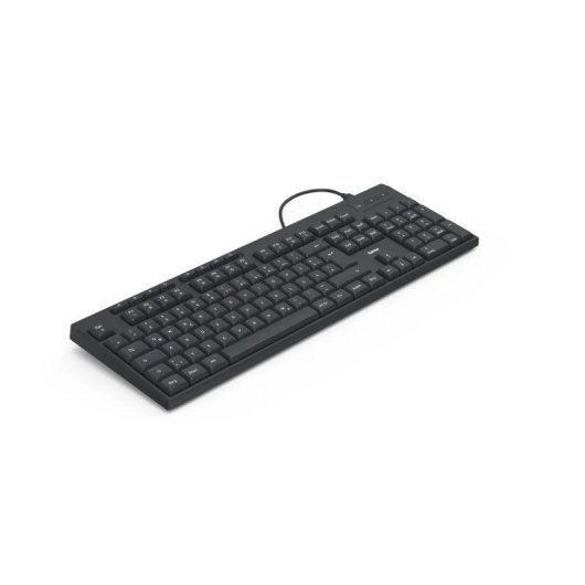 Tastatur Membran Hama CK-200 QWERTZ DE mit Beleuchtung abnehmbares Kabel