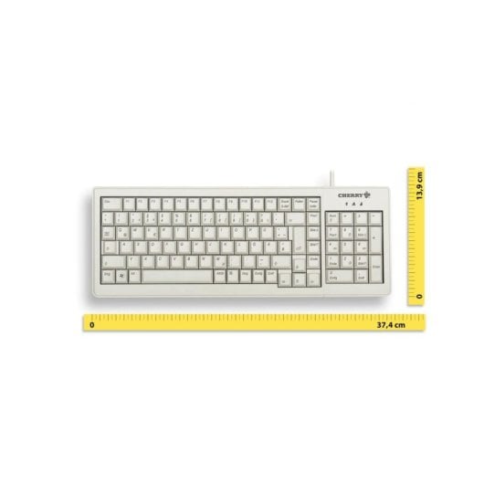 Tastatur mechanisch CHERRY XS G84-5200 Layout FR AZERTY kabelgebunden Grau